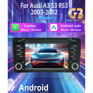 Мултимедия за Audi A3 2Din 7-инчa *Android|Carplay | Bluetooth |GPS навигация | Bluetooth | MP5 плейър + подарък AHD задна камера