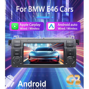 Мултимедия за BMW 3 и M3 Е46 2Din 7-инчa *Android|Carplay | Bluetooth |GPS навигация | Bluetooth | MP5 плейър + подарък AHD задна камера