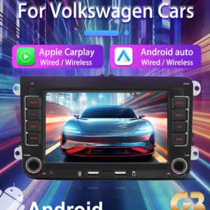 Мултимедия за VW / Seat / Skoda / 2Din 7-инчa *Android|Carplay | Bluetooth |GPS навигация | Bluetooth | MP4 плейър + подарък AHD задна камера